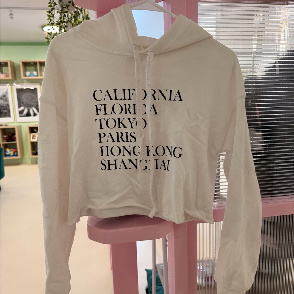 Disney parks minimalist crop sweatshirt